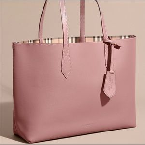 Burberry reversible pink/brown tote bag (large)